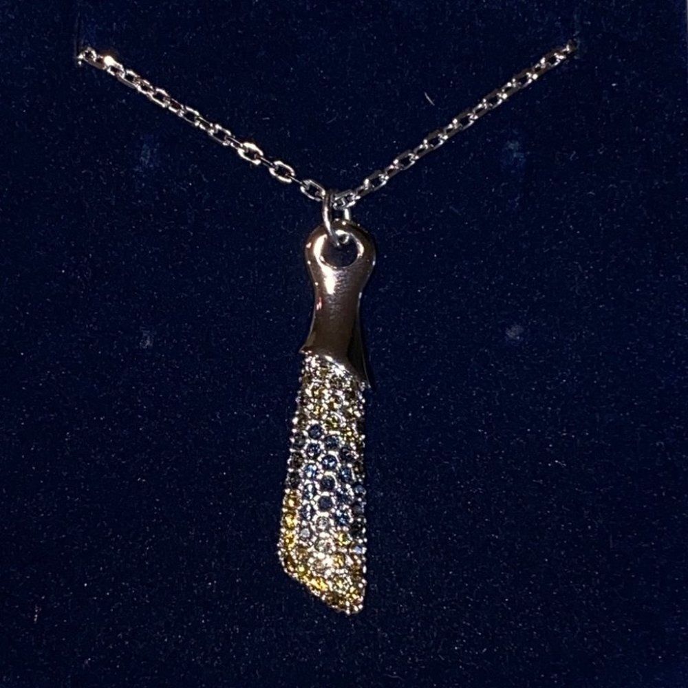 Gorgeous Crystal Pendant‎ Necklace Multi Color New
